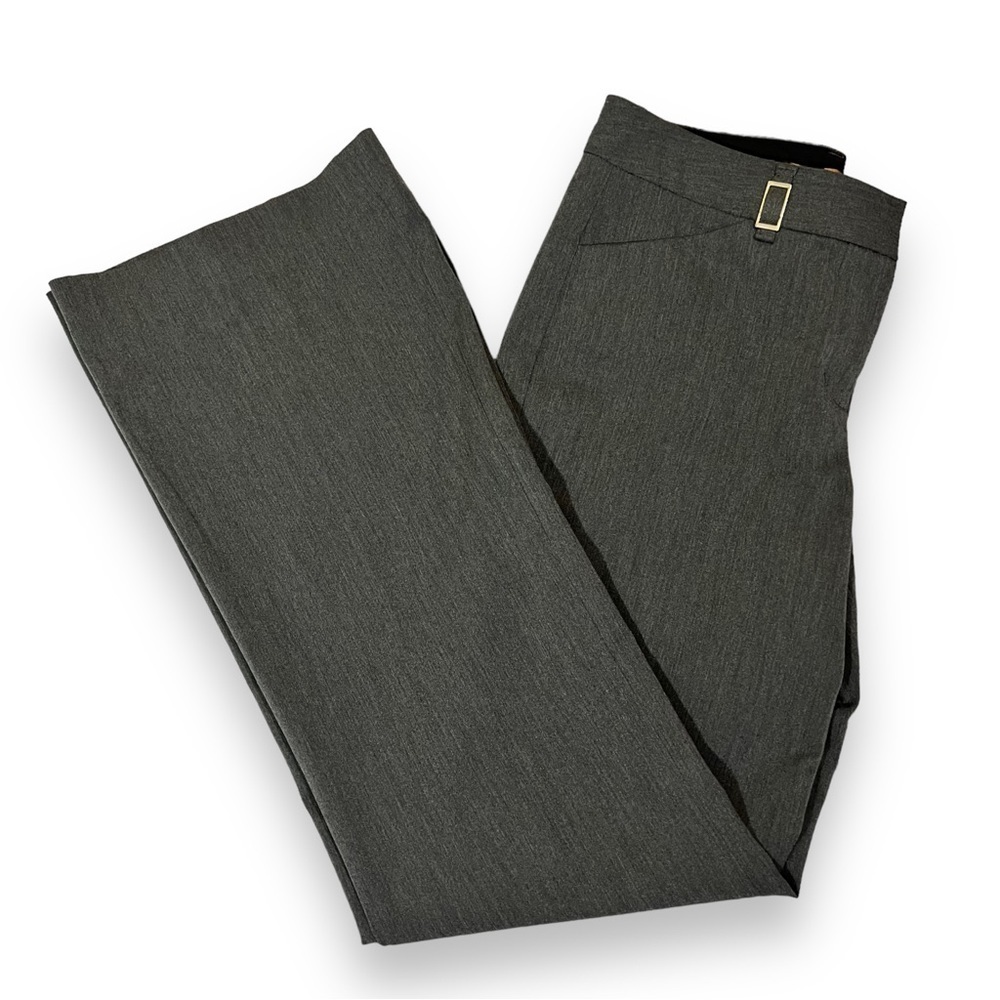 Express Editor Mid Rise Relaxed Trouser Pant Gray Size 4R